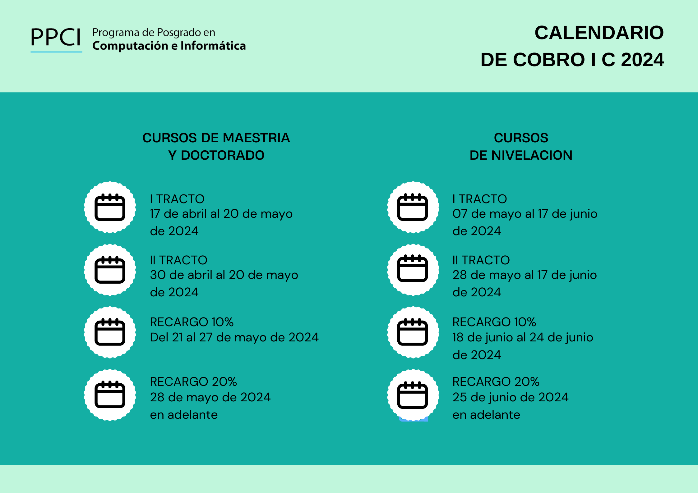 Imagen calendario de cobro